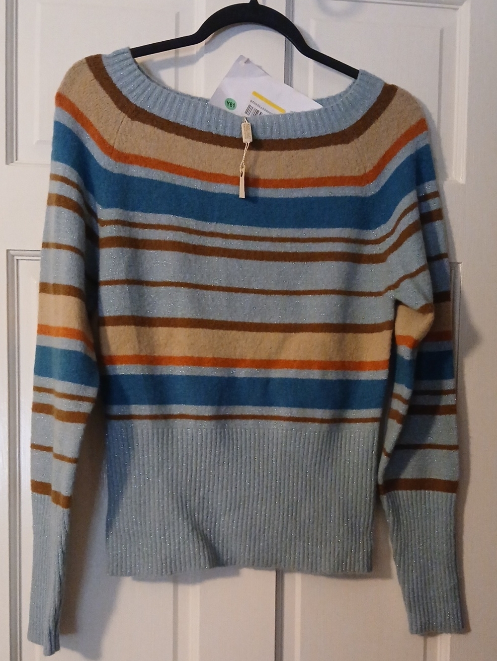 Altered State (TAGLIA) Light Blue Striped Women's Sweater - Casual Knit